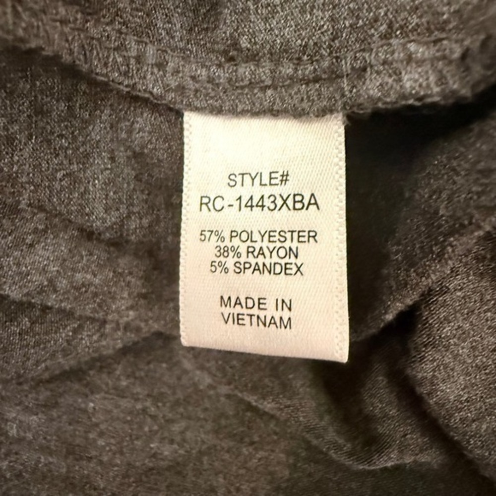 Zenana Womens 2X Long Cardigan Front Pockets Heathered Charcoal RC-1443XBA - Picture 5 of 5